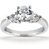 Pear Side Stones Diamond